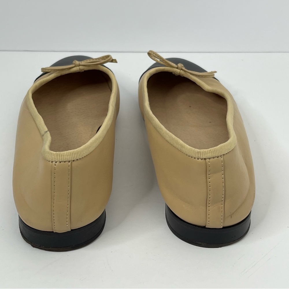 Jeffrey Campbell nude & black cap toe ballet flat size 8 1/2 - Picture 4 of 6